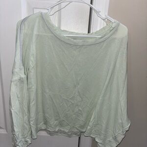 Free People Off Wide Neck Top